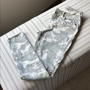Gray Camouflage Skinny Jeans